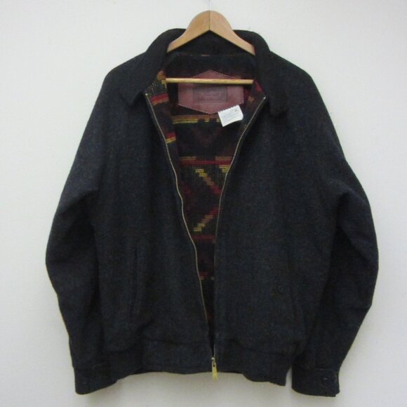 Vintage Woolrich Wool Men’s S Bomber Jacket Coat Made In USA Aztec Pattern Lined - Picture 1 of 16